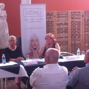 The cosmetic line OZONO Health & Beauty presented at the Italian Embassy in Vienna